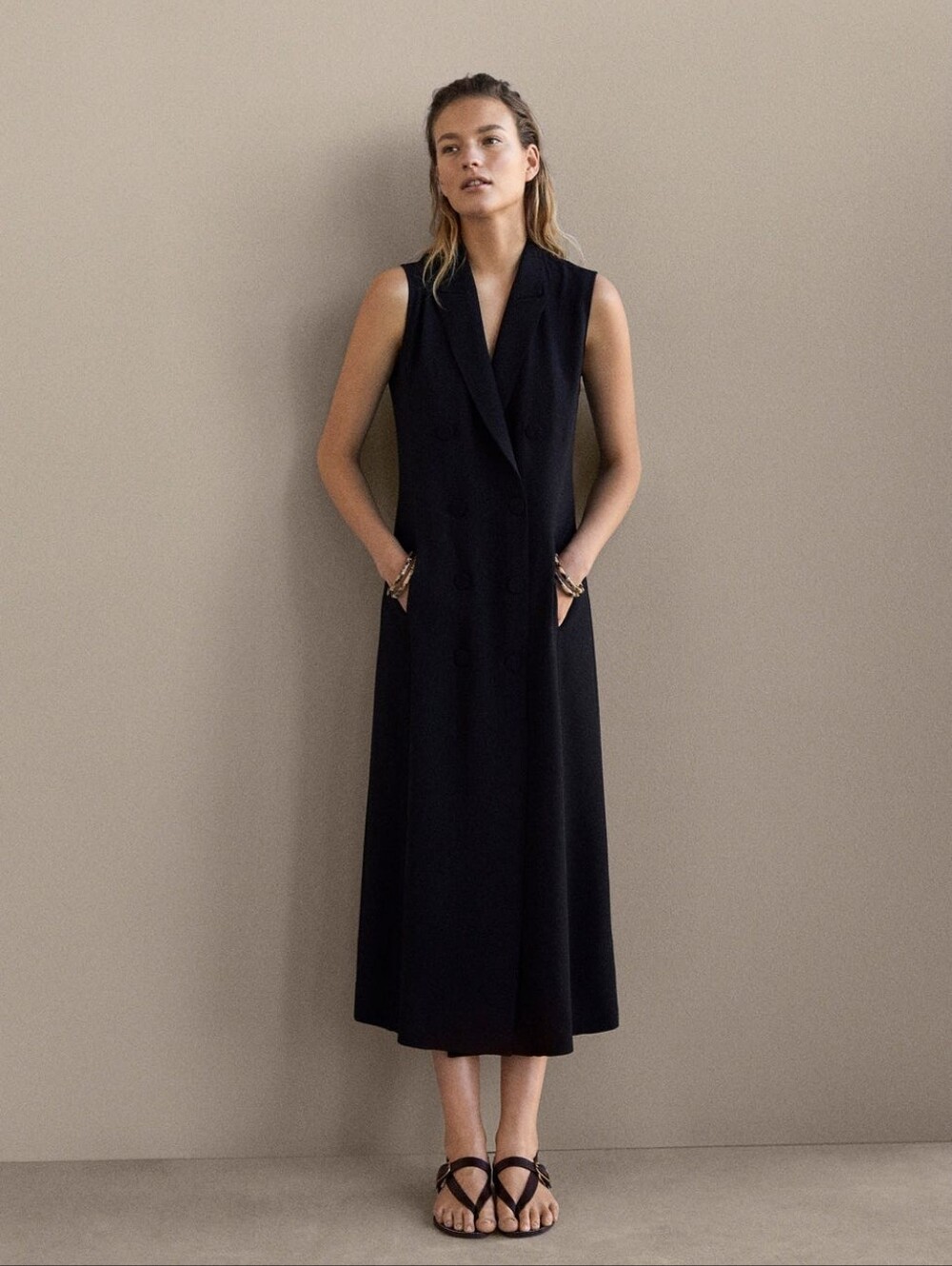 NEW Massimo Dutti Double Breasted Blazer Dress